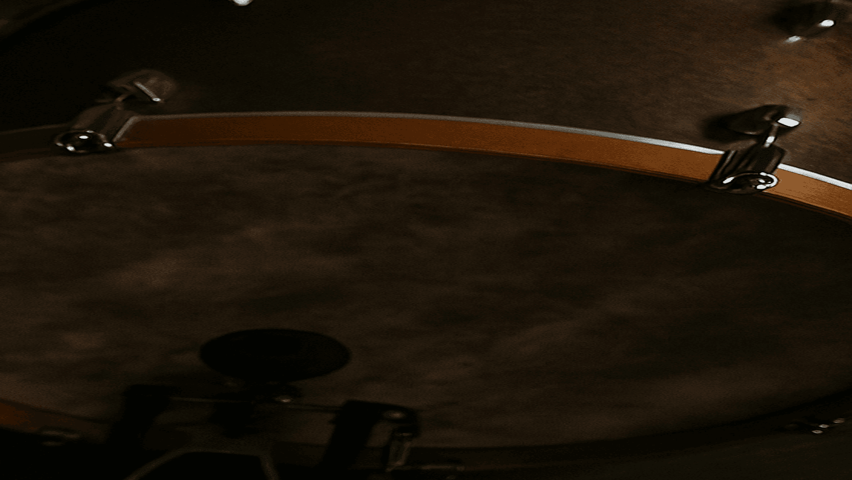 Close-up detail of a drum kit, representing steady practice and rhythm as part of ADHD support