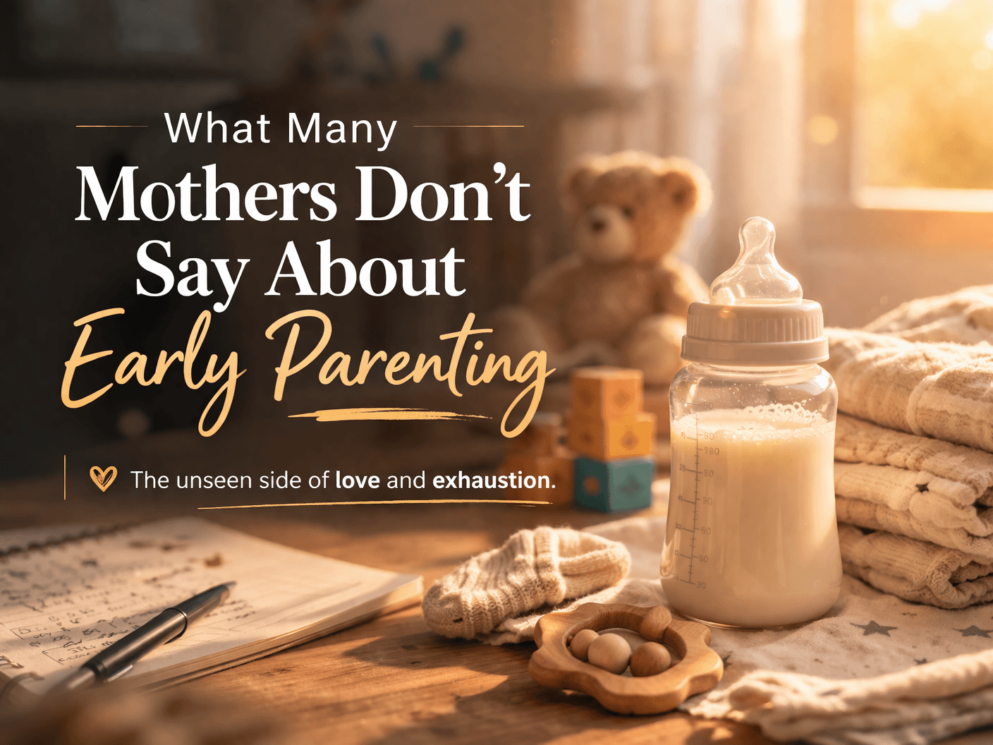 What Many Mothers Don’t Say About Early Parenting
